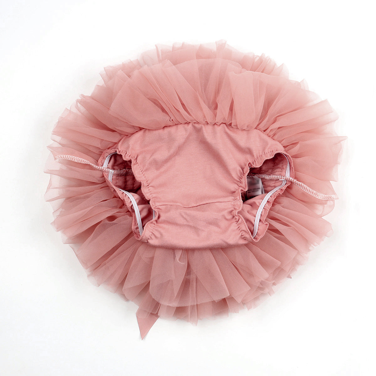 Baby Girls Super Soft Fluffy Dusty Pink Tutu Skirt and Headband Set with Diaper Cover