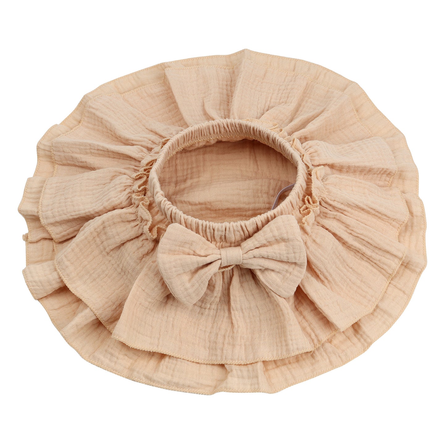 Baby Girls Soft Cotton Gauze Ruffle Mini Skirt with Shorts
