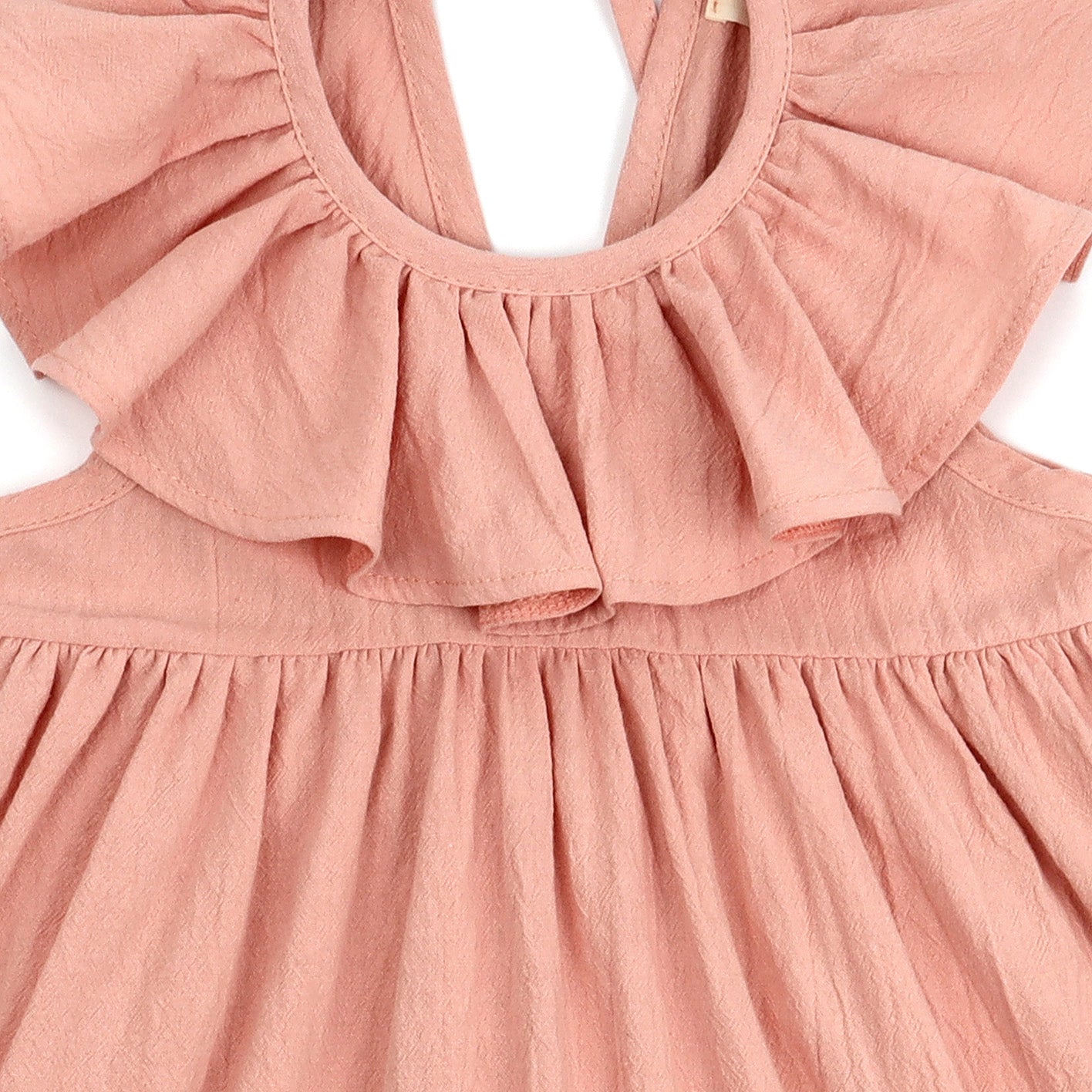 Baby Toddler Girls Cotton Ruffles Long Dress Sleeveless Flounces