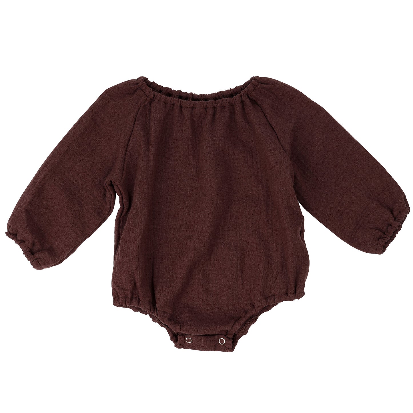 Baby Girls' Soft Cotton Gauze Long-sleeve Bodysuits