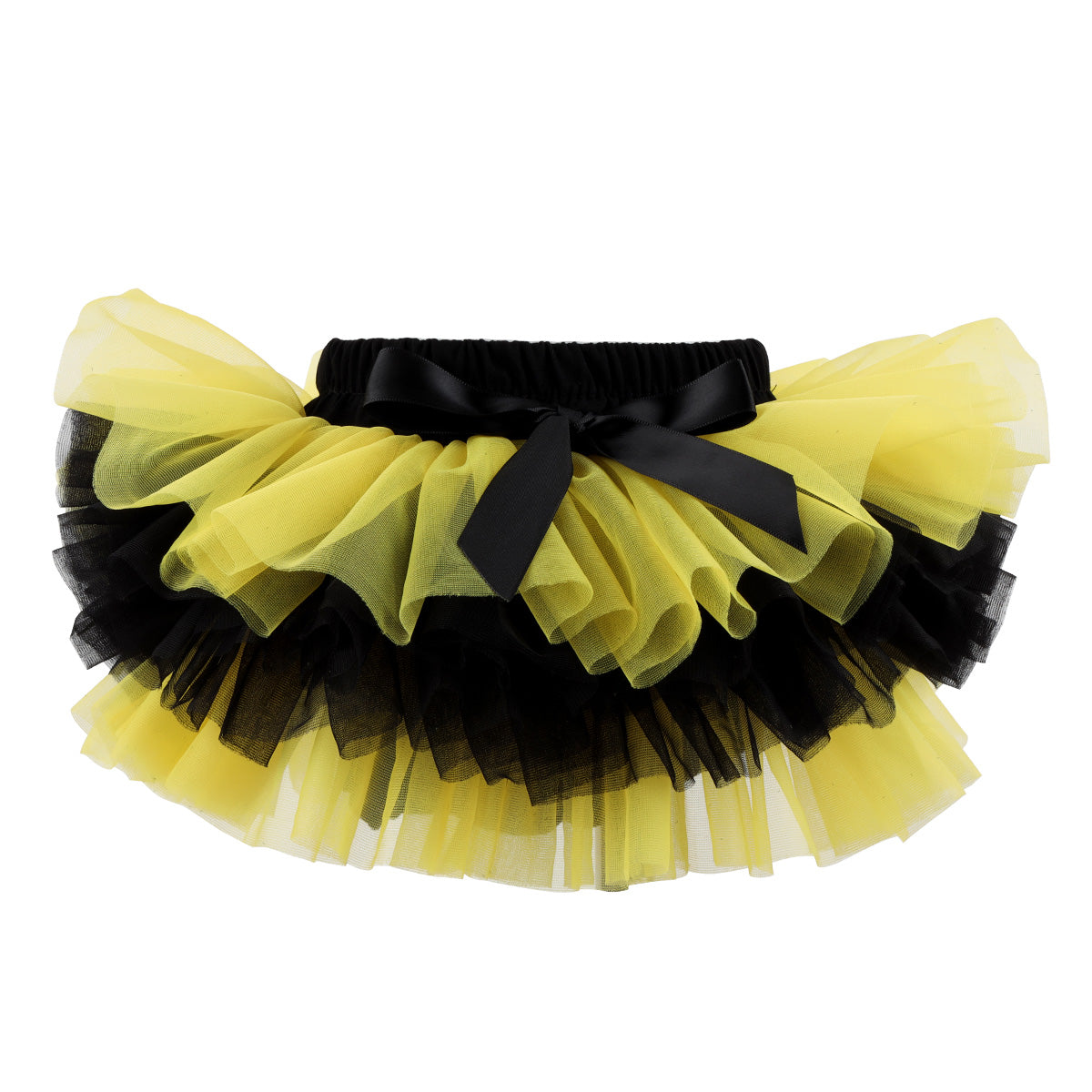 Baby girls bee TUTU skirt yellow - black - black - yellow fluffy soft with diaper cover