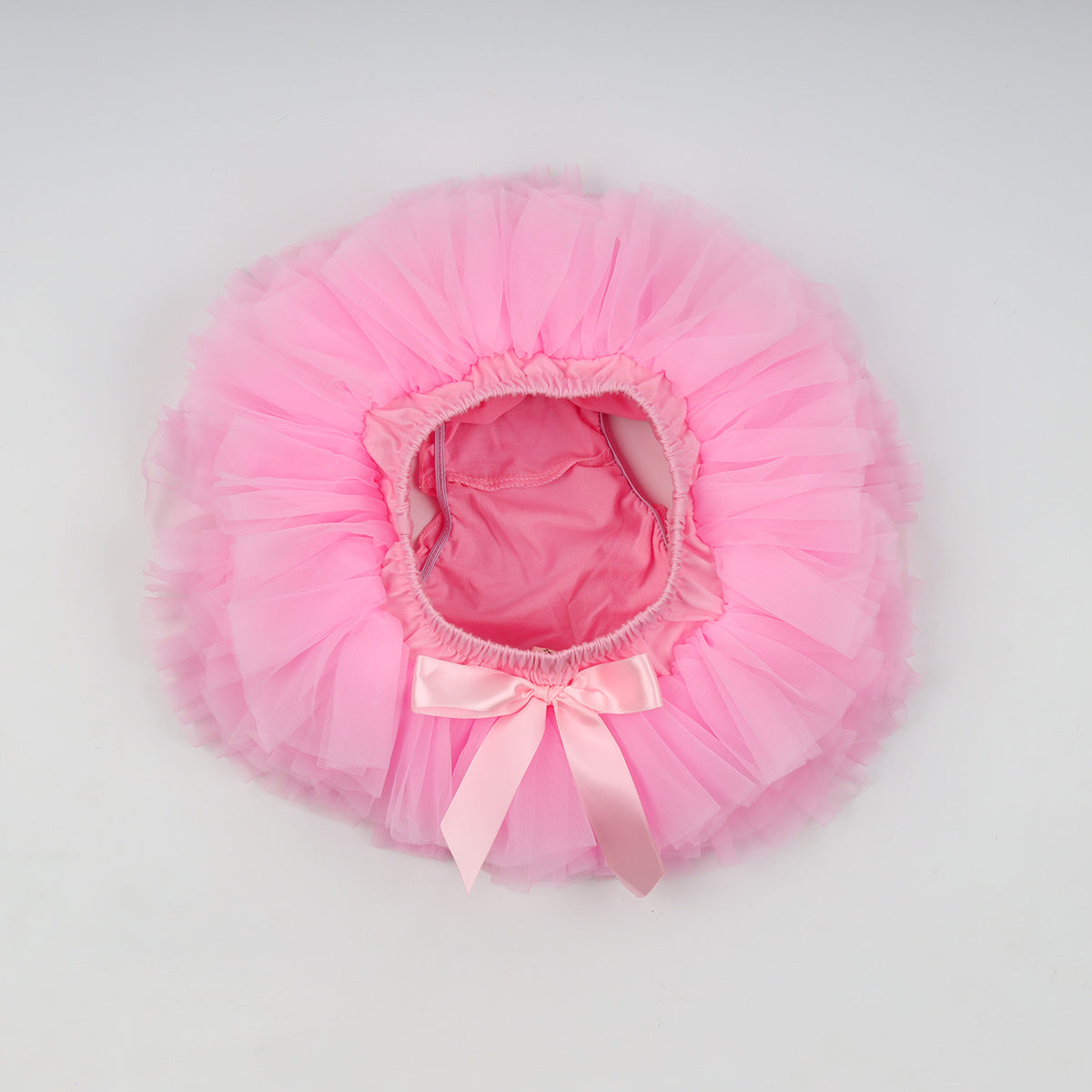 Baby Girls Super Soft Fluffy Pink Tutu Skirt and Headband Set with Diaper Cover