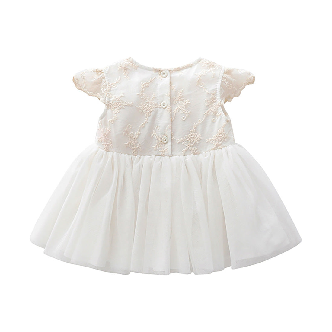 Baby Infant Girls Lace Tulle Occasion Dress with Headband