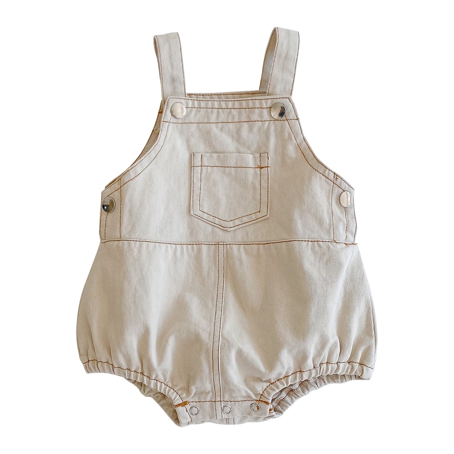 Baby Boy or Girl Denim Bodysuit with Straps Infant Cotton Jeans Romper