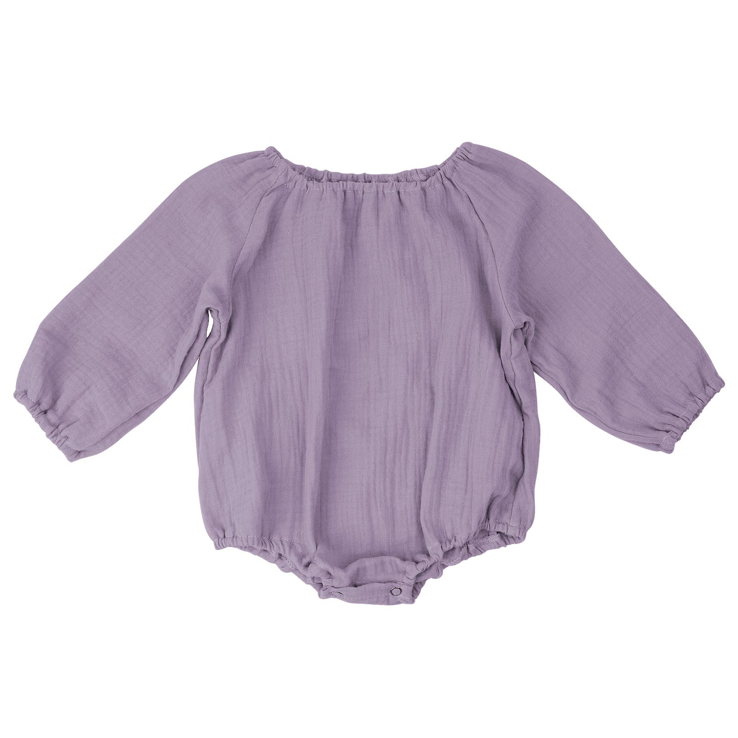 Baby Girls' Soft Cotton Gauze Long-sleeve Bodysuits